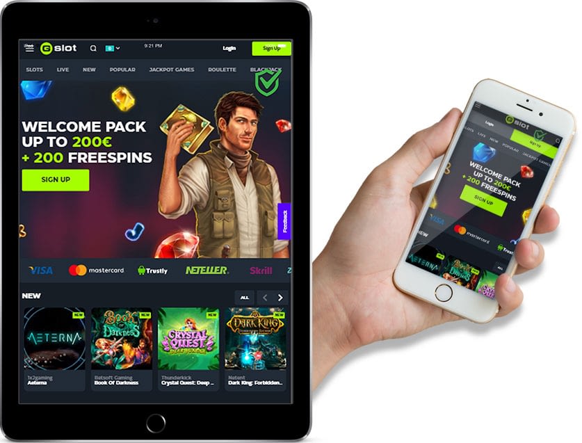 Ipad and Iphone Screenshots of Gslot Casino